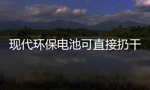 电池道吗你知干垃环保现代接扔圾桶可直