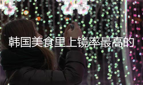 的一道菜年糕美食最高韩国韩里上镜率式辣